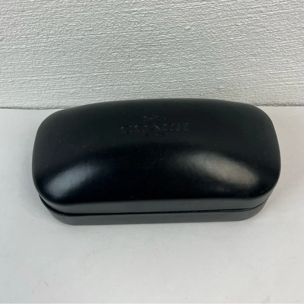 Coach Black Hard Clamshell Glasses Case